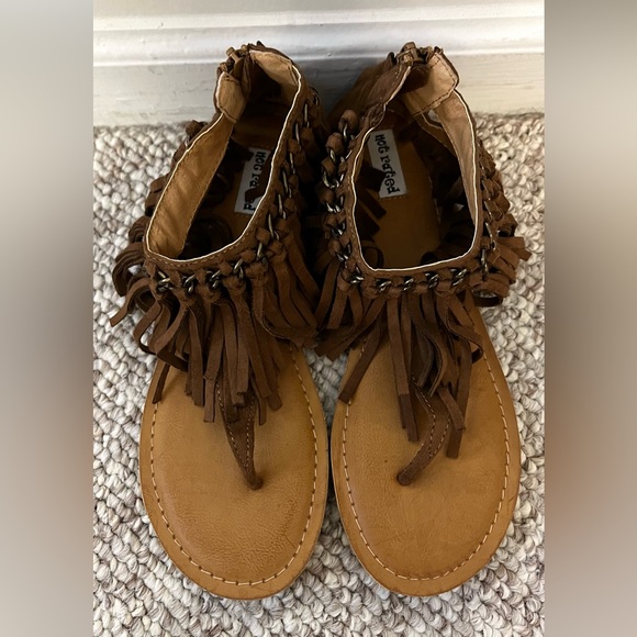 Not Rated Fringe Moccasin Sandals 7.5 - Picture 1 of 4
